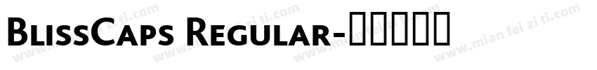 BlissCaps Regular字体转换